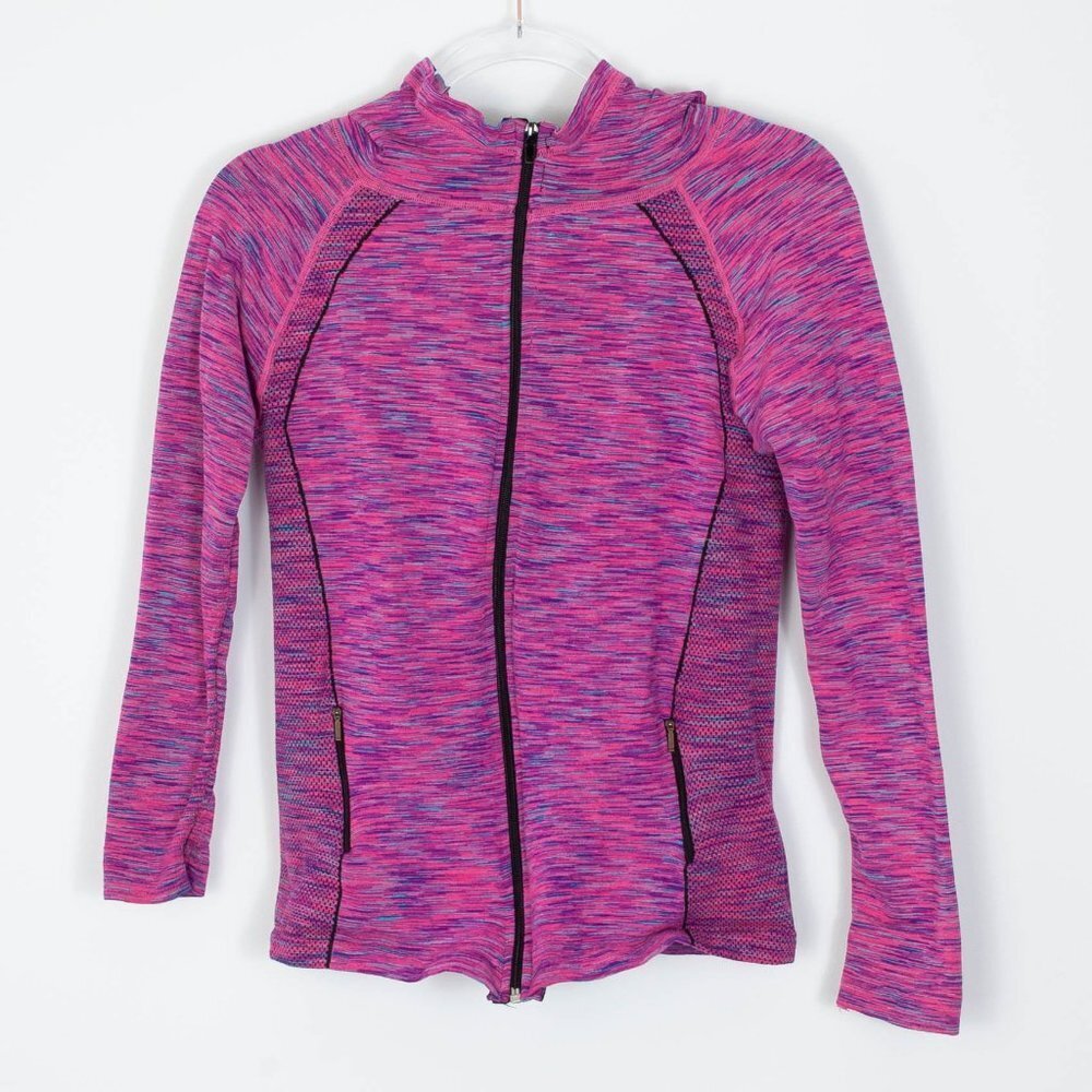 IAB‎ MFG Pink Full Zip Contour Hoodie Jacket Womens Size Medium